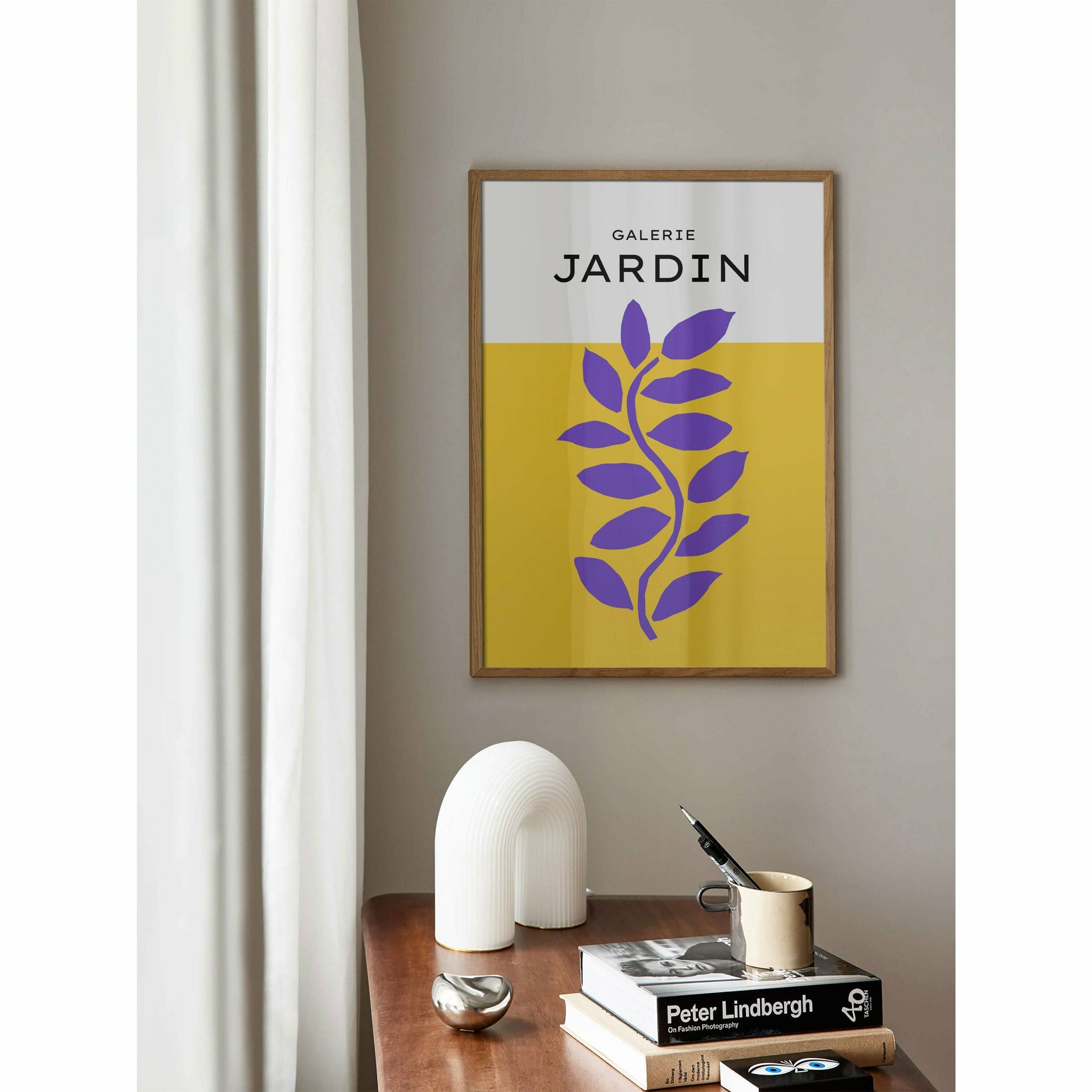 Purple and Yellow Room Wall Decor