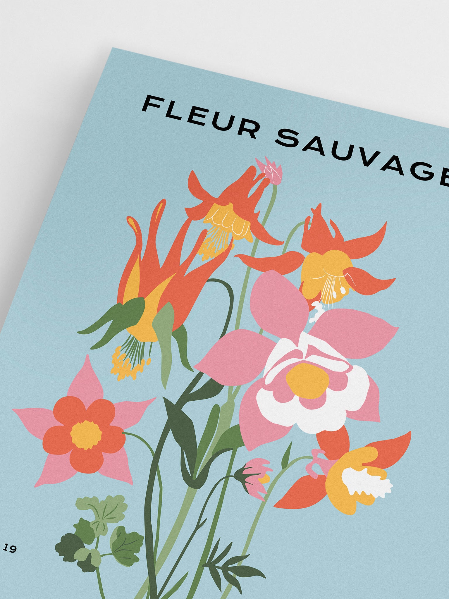 Multicolored Fleur Sauvage Poster