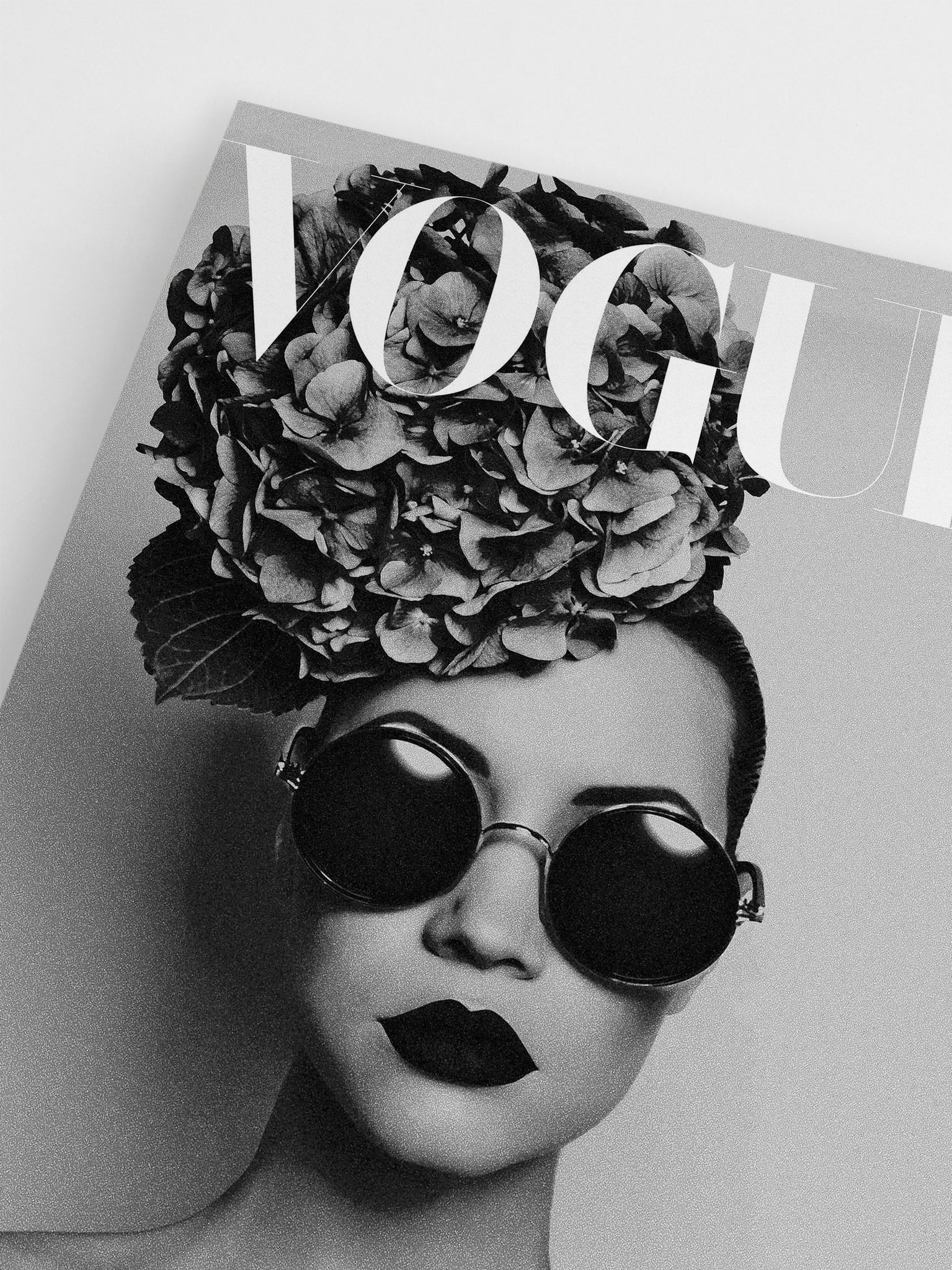 Vogue Hydrangea Hat wall art