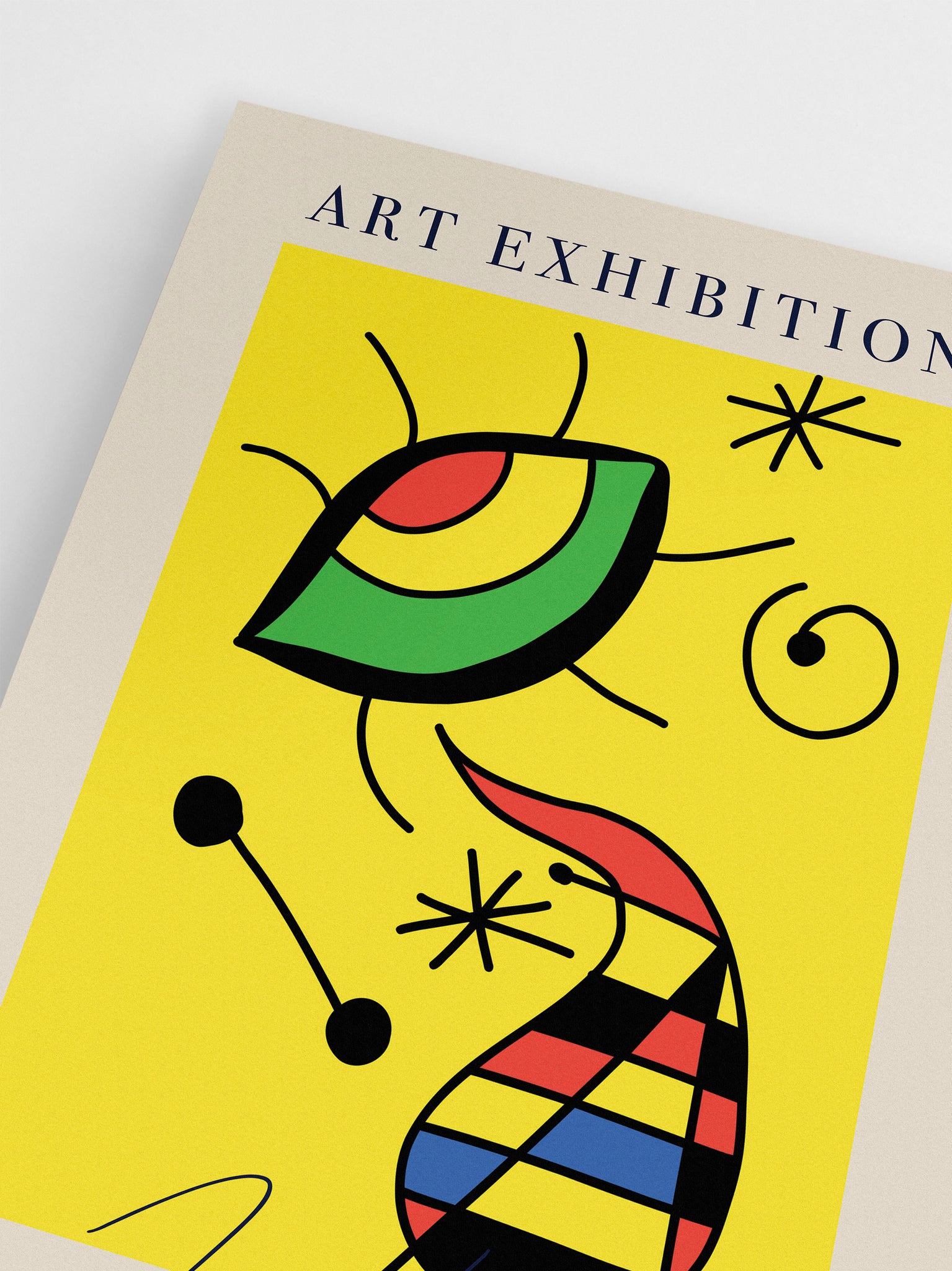 Joan Miró Yellow Eye Modern Art Poster