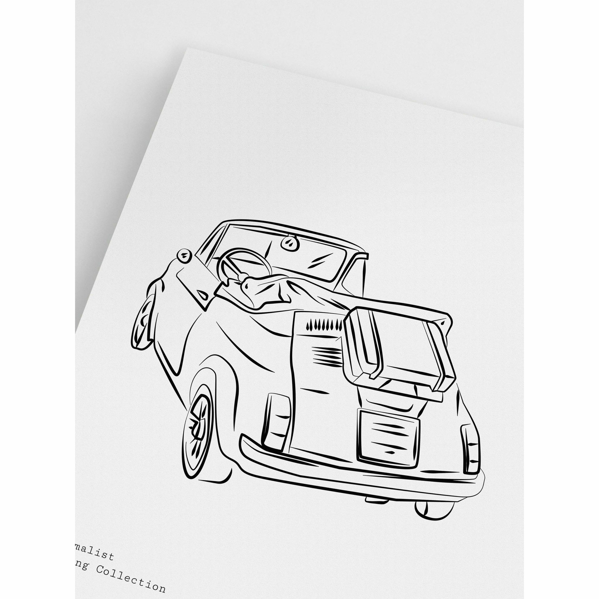 mini cooper poster