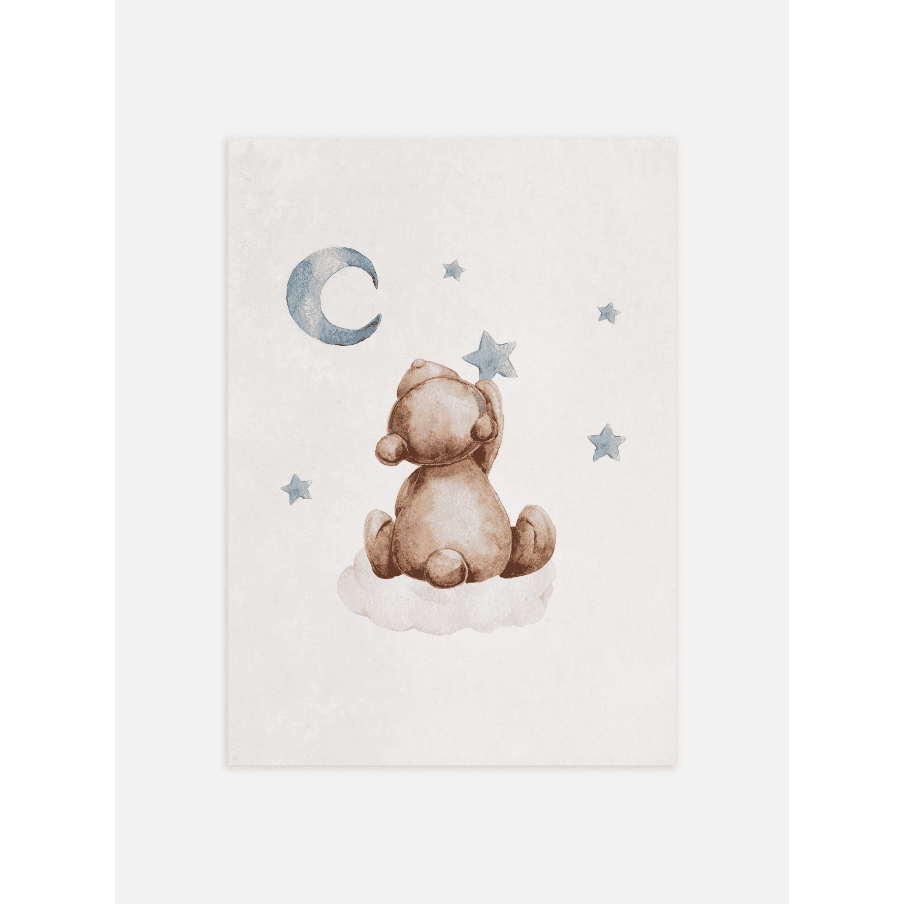 Bear Picking Stars Poster