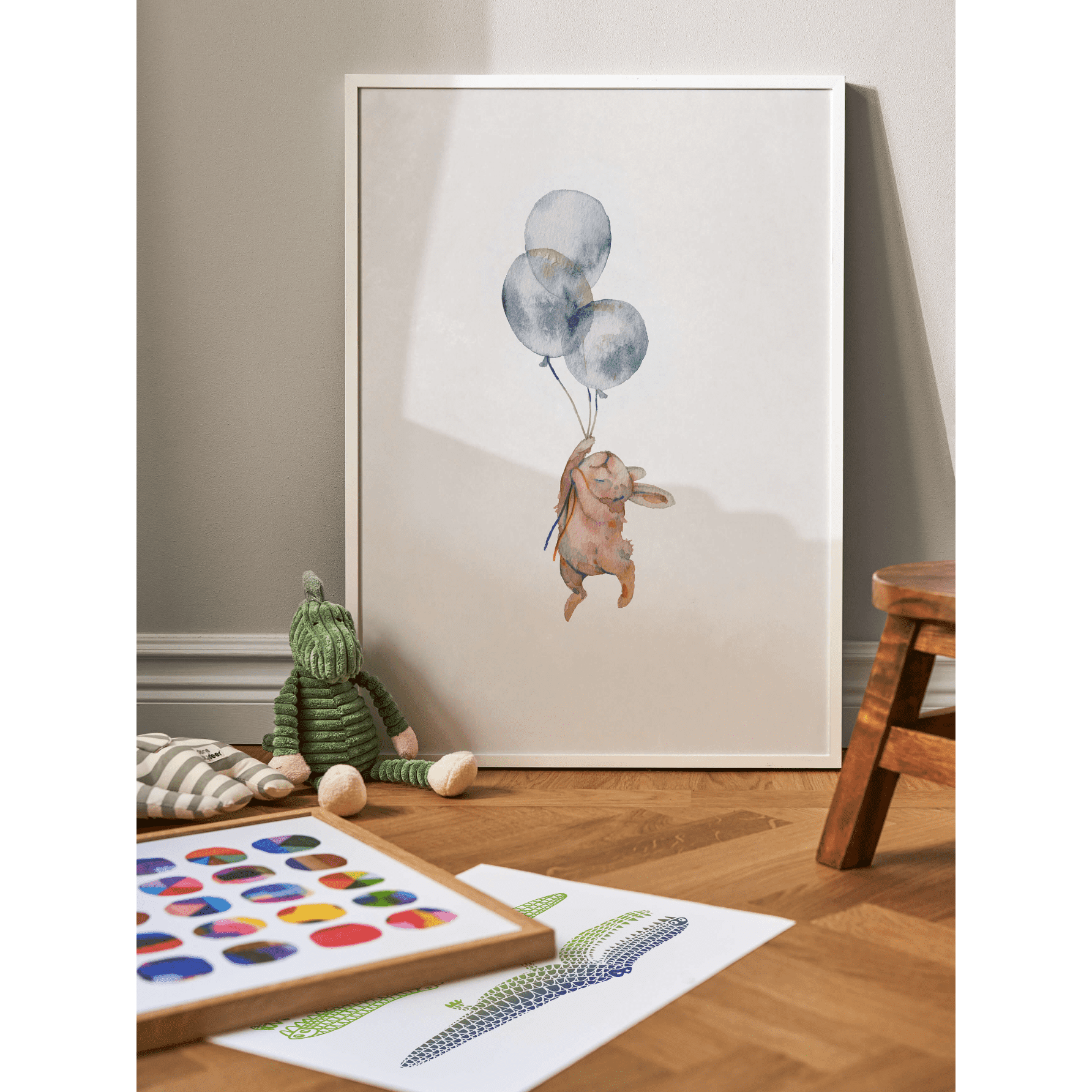 Flying Bunny Poster