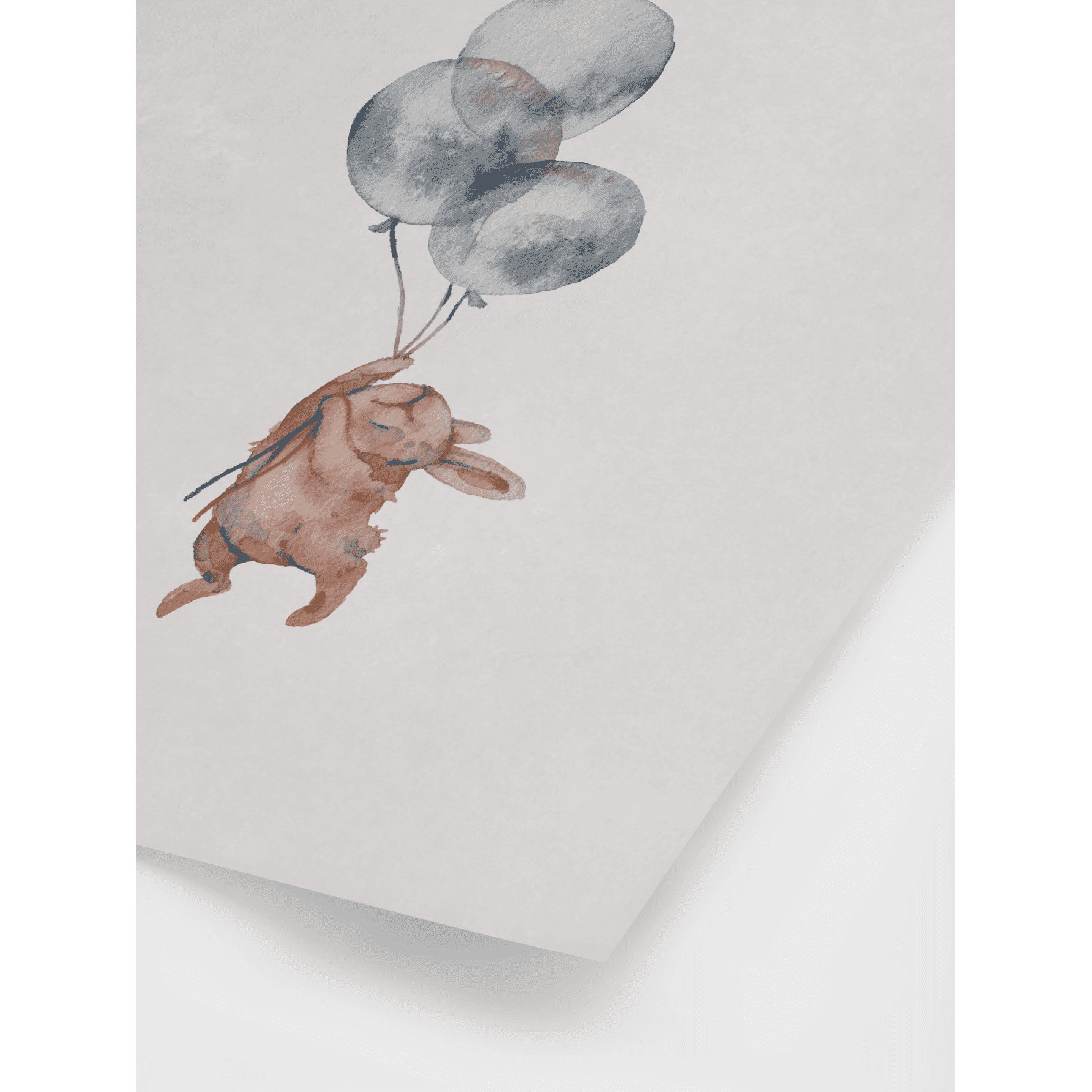 Flying Bunny Poster