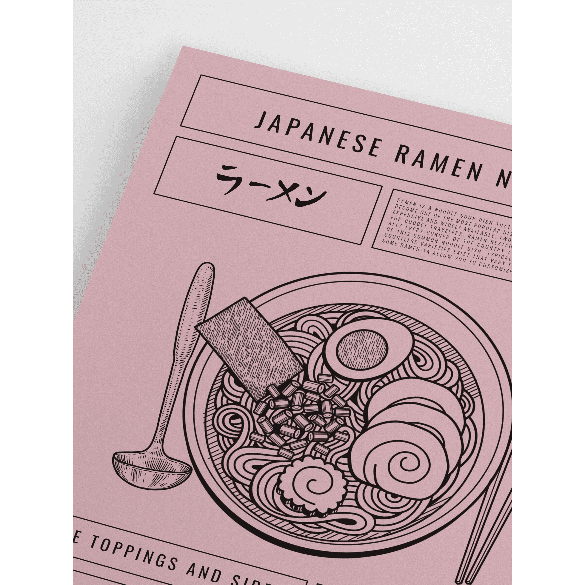 Ramen Noodle Poster