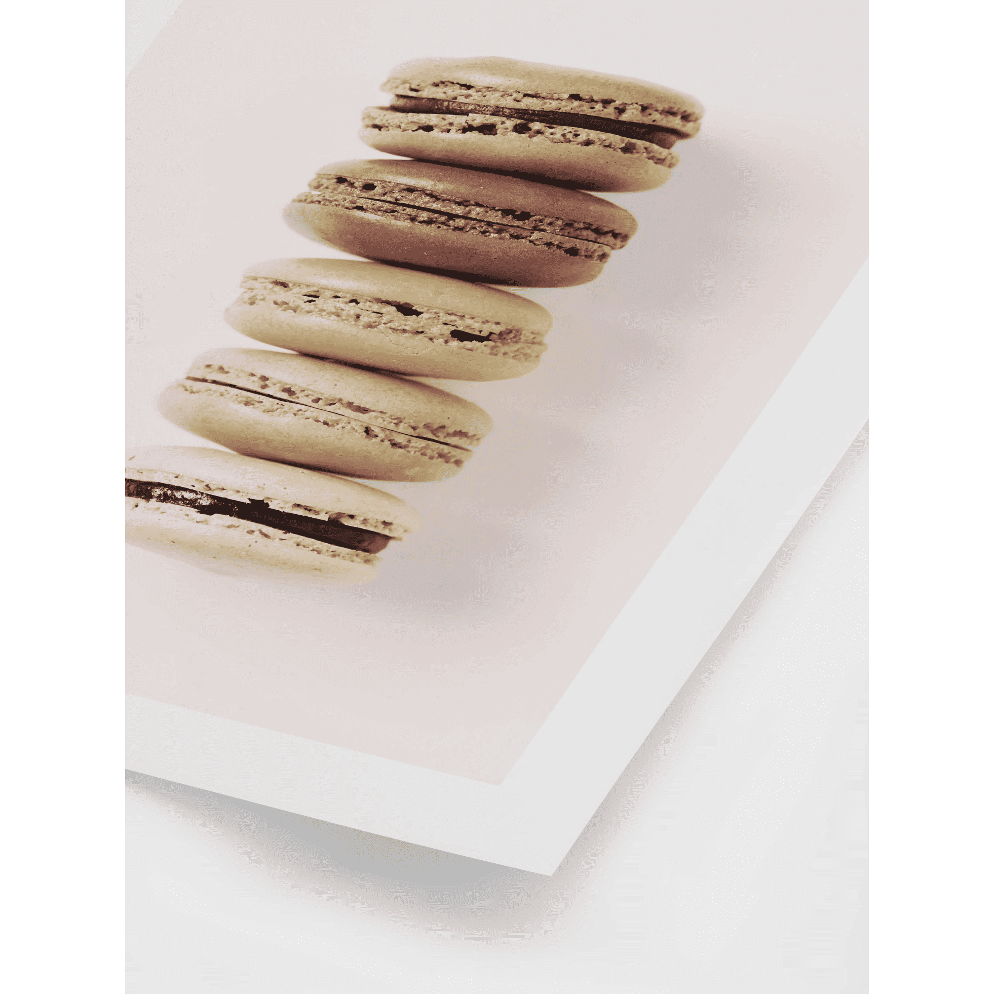 Row of Macarons Poster