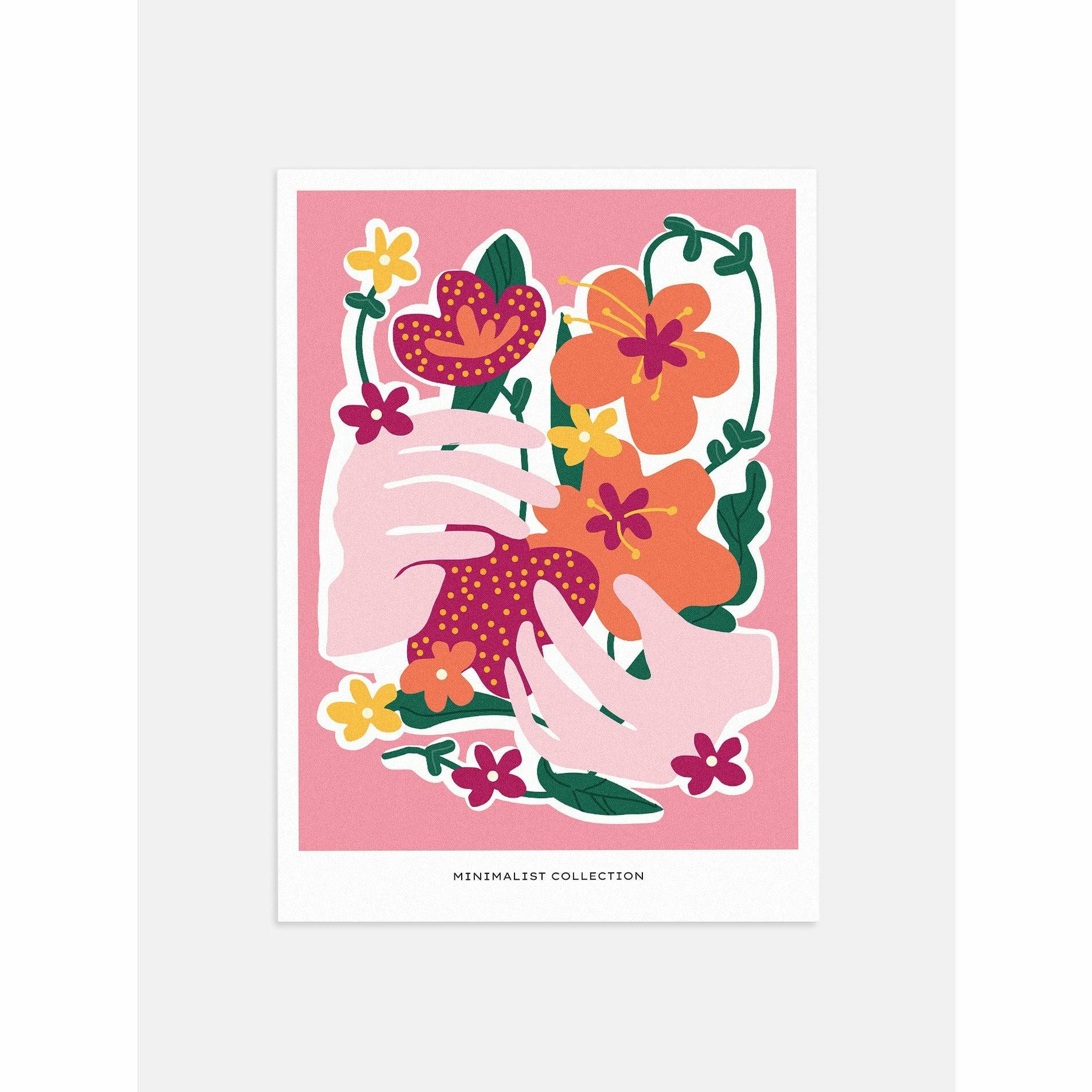 Minimalist Floral Bundle Bedroom Poster
