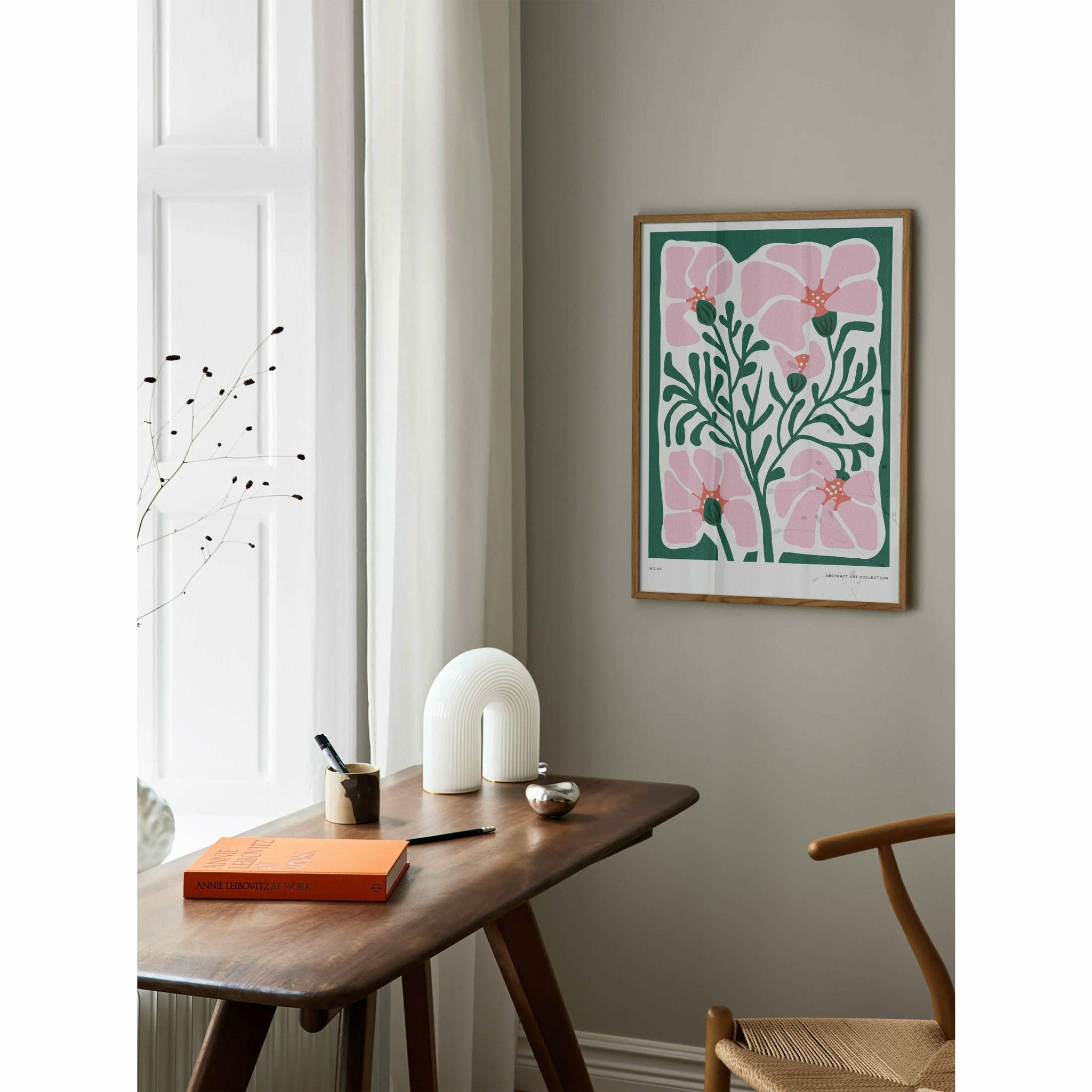 Abstract Flower Art Bedroom Poster